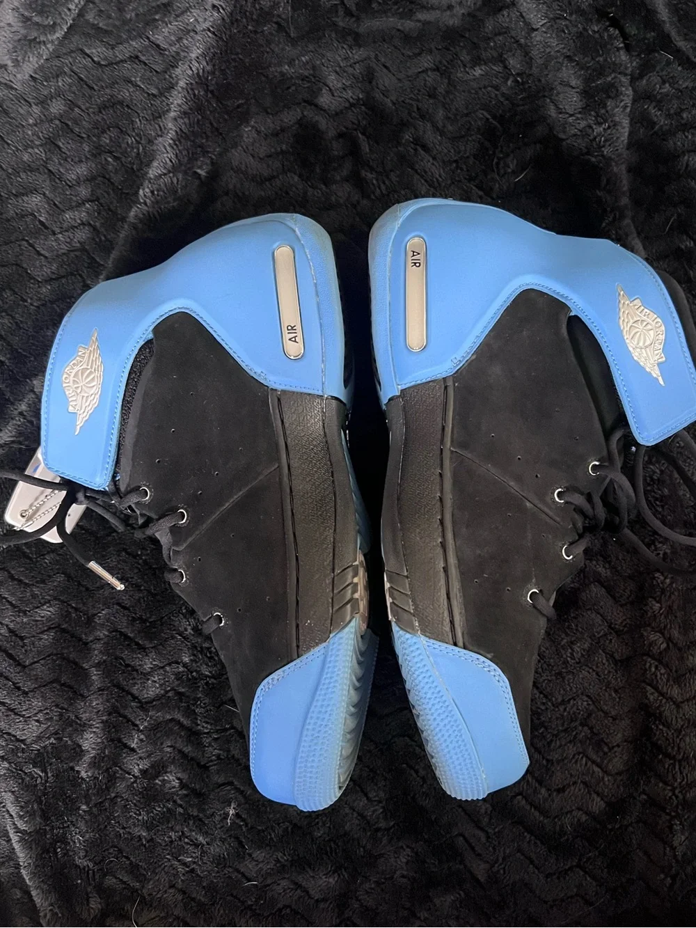 OG Nike Air Jordan Melo 1.5 Black University Blue Carmelo Anthony Size 8.5 w/Box
